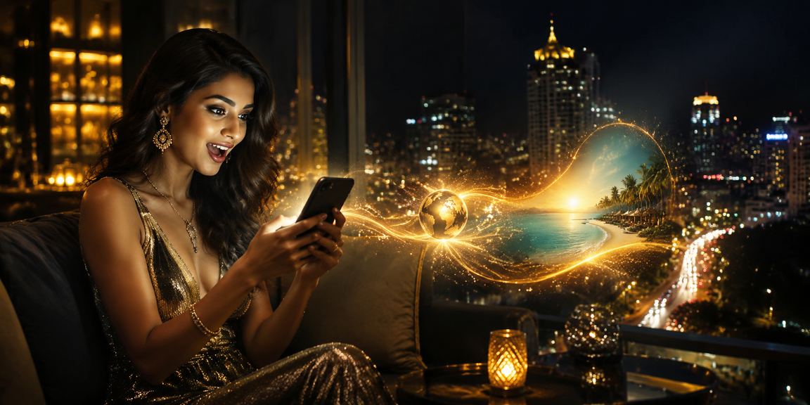 Person using UPI payment on smartphone in Bengaluru street market